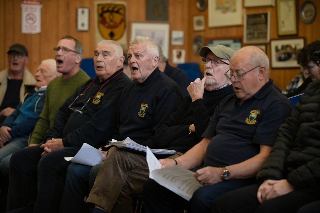 seniors at community event
